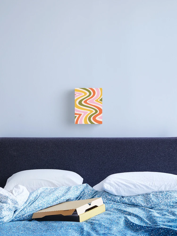 Thumbnail 2 of 3, Canvas Print, Groovy Abstract Pattern designed and sold by PeachyPetichor.