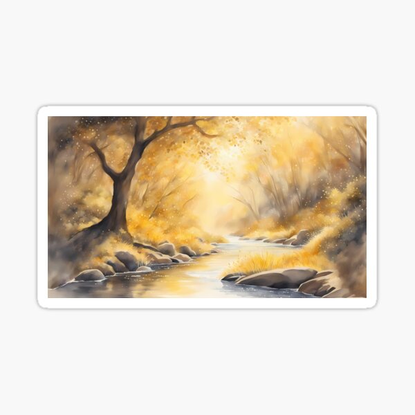 Item preview, Golden Autumn River designed and sold by BookCovered.
