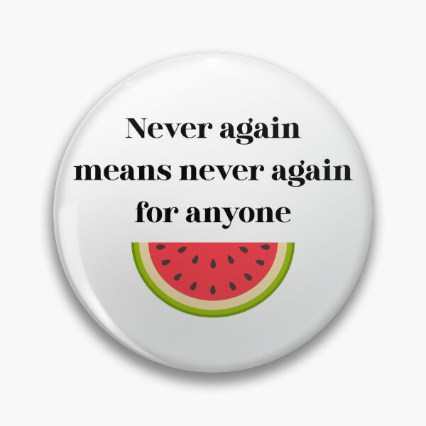 Item preview, Never again means never again for anyone designed and sold by Spiced Whimsy.