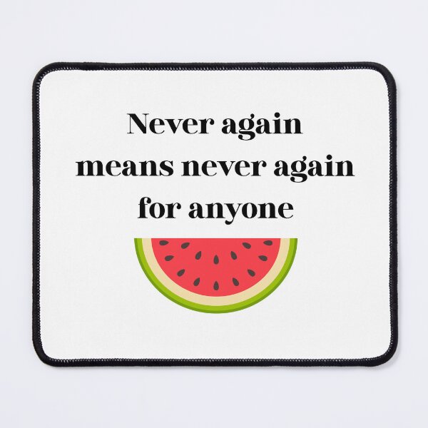 Item preview, Never again means never again for anyone designed and sold by Spiced Whimsy.