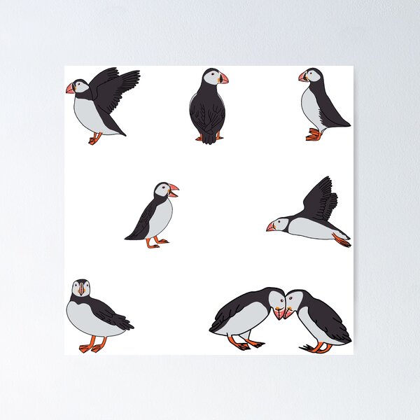 Item preview, Puffins designed and sold by Leapingdoe.