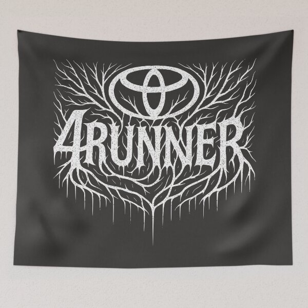 Item preview, 4Runner Logo – Black Metal Typography Art designed and sold by 4RunnerGear.