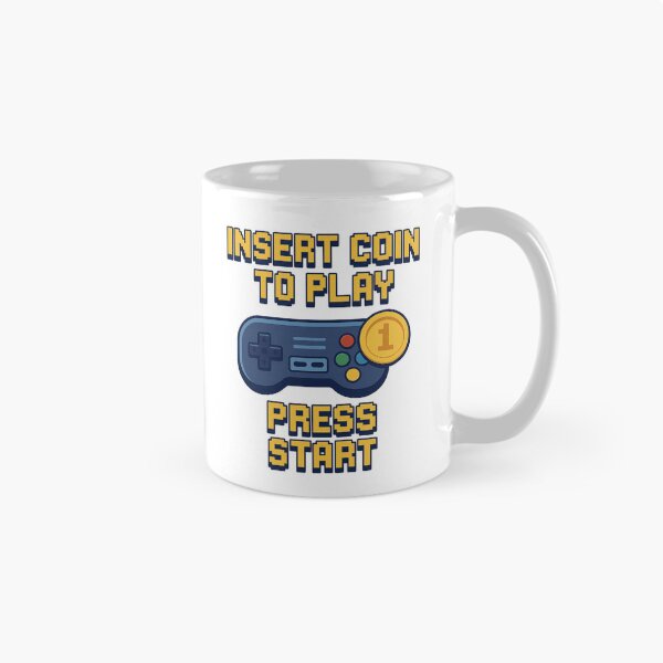 Item preview, INSERT COIN  TO PLAY PRESS START designed and sold by Design_Your_Day.