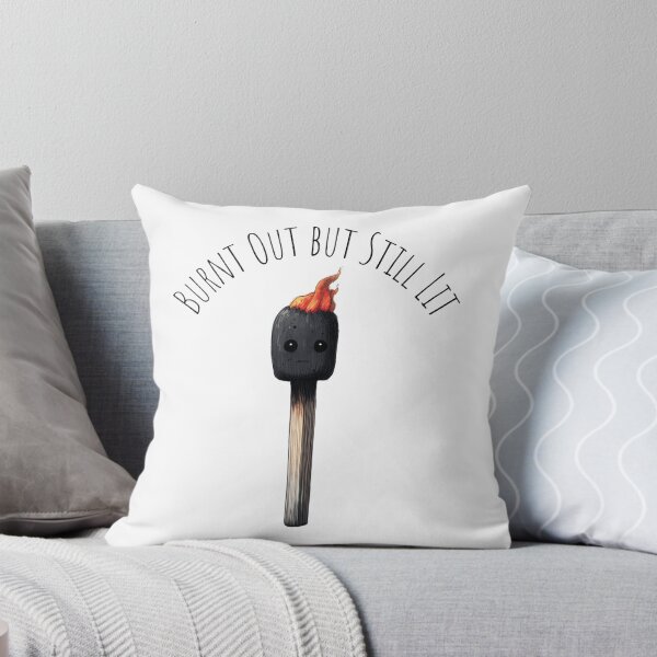 Item preview, Work and Life Burnt Out Character – Cute Anxiety & Mental Exhaustion Awareness designed and sold by Envision Designs.