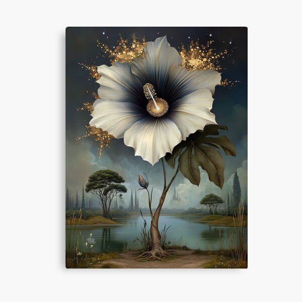 Aperçu de l'œuvre Floraison éthérée : la fleur de lune poussière d'étoile créée et vendue par bloorose.
