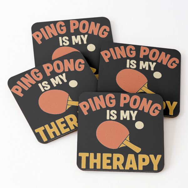 Item preview, Ping Pong Is My Therapy | Funny Table Tennis Quote Retro Design designed and sold by OTSC.