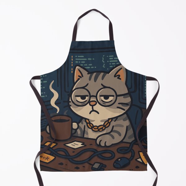 Item preview, Tired Coder Cat | Funny Programming Cat Meme Art designed and sold by PierrelyHO.