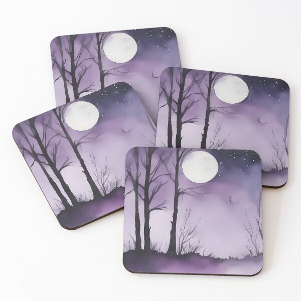 Item preview, Purple Fullmoon Forest designed and sold by CalmnessbyChoice.