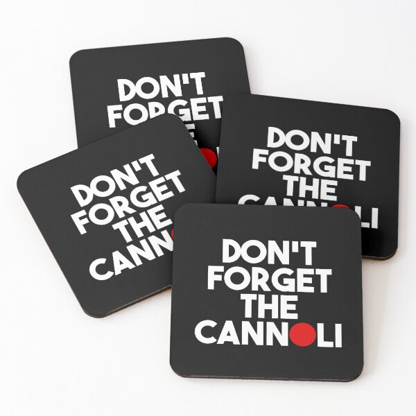 Item preview, Cannoli Reminder – Minimalist Quote Inspired by 70s Cinema (White Text) designed and sold by didijuca.
