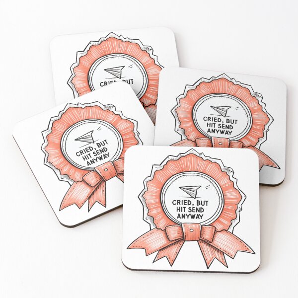 Item preview, Burnout Achievement Ribbon – Cried and Hit Send Anyway | Emotional Award designed and sold by Envision Designs.