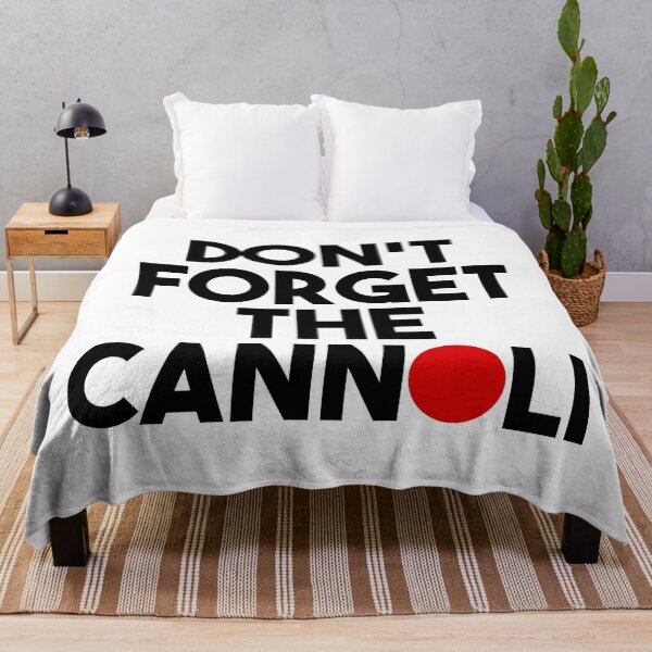 Item preview, Cannoli Reminder – Minimalist Quote Inspired by 70s Cinema (Black Text) designed and sold by didijuca.