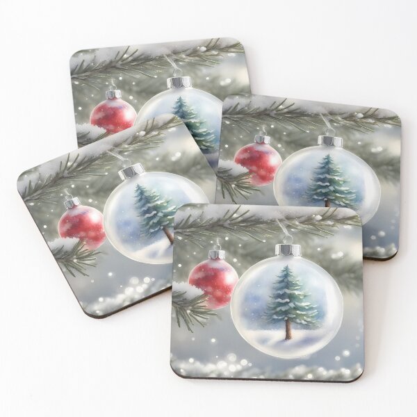 Item preview, Delicate Christmas Baubles designed and sold by CalmnessbyChoice.