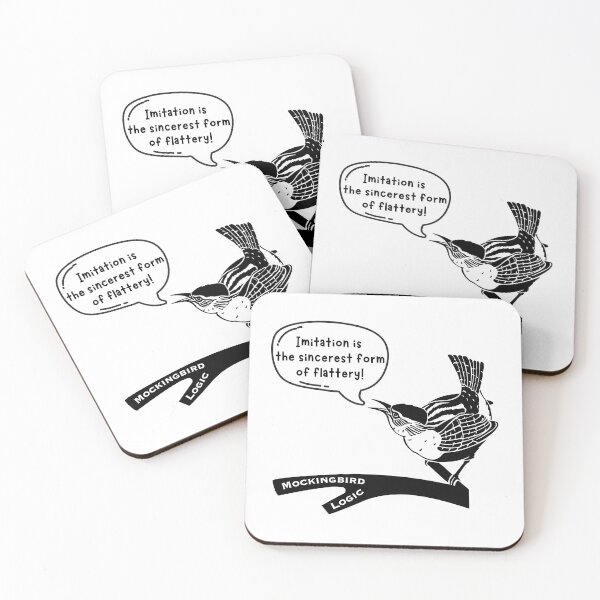 Item preview, Funny Mockingbird Imitation is Flattery designed and sold by SunandShade.