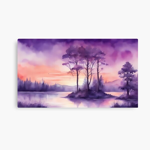 Item preview, Purple Silhouette Landscape designed and sold by BookCovered.