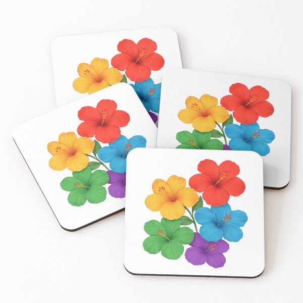 Item preview, Pride Hibiscus flower rainbow designed and sold by spdln.