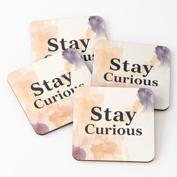 Item preview, Stay Curious Watercolor designed and sold by CTM ArtStudio.