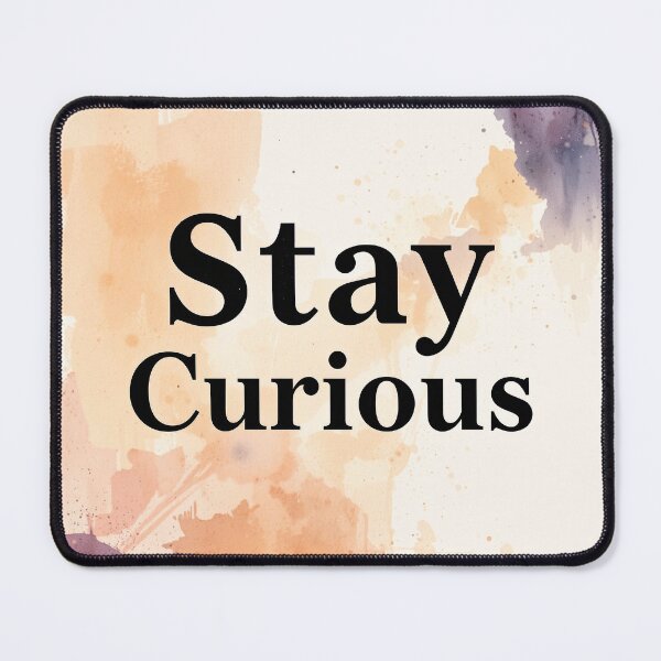 Item preview, Stay Curious Watercolor designed and sold by CTM ArtStudio.
