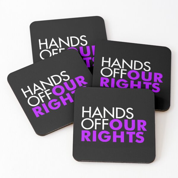 Item preview, Hands Off Our Rights (purple) designed and sold by Thelittlelord.