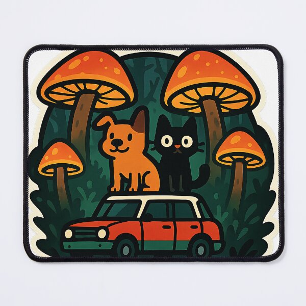 Item preview, Magic World Doggo and Cat designed and sold by Anime and 90s Style.