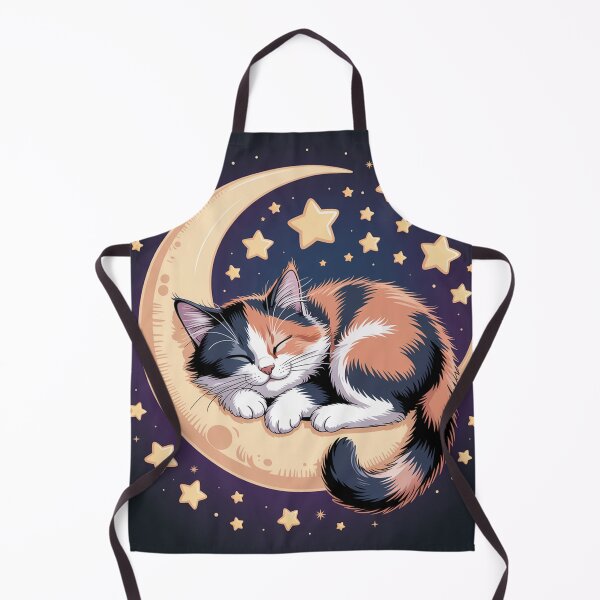 Item preview, Three-colored kitty on a crescent moon. designed and sold by Lilashakti ⭐️ ⭐️ ⭐️ ⭐️ ⭐️.