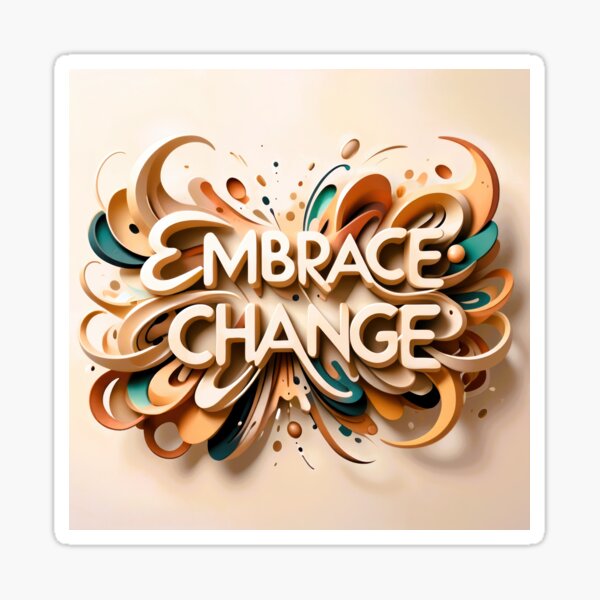 Item preview, Embrace Change Abstract designed and sold by CTM ArtStudio.