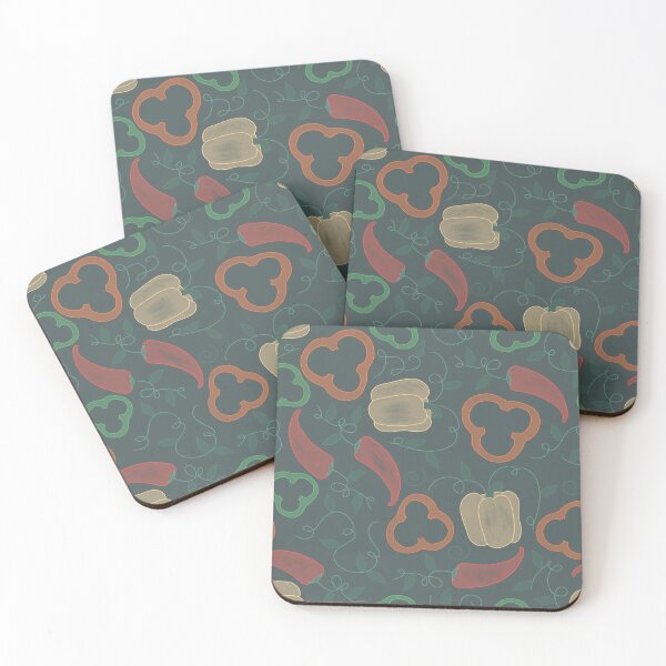 Item preview, Fiesta Peppers Chalkboard Green designed and sold by Doodloom.