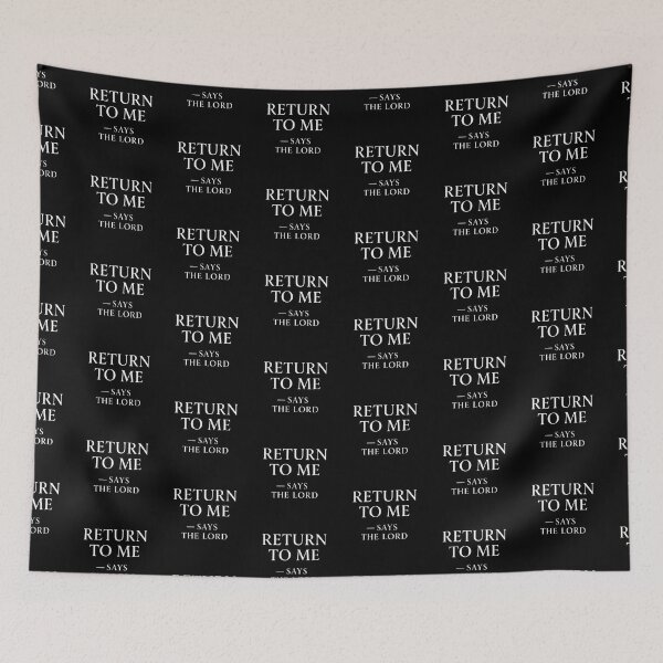 Item preview, Return to Me — Christian Minimalist Bible Verse Design designed and sold by astersgraphics.