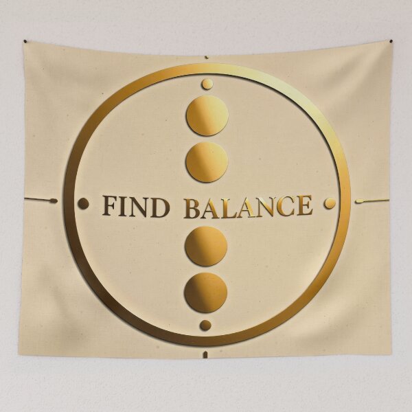 Item preview, Find Balance Linen designed and sold by CTM ArtStudio.