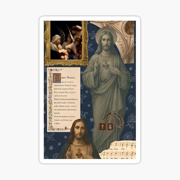 Item preview, Jesus Collage - Christian Art Bible Christianity Bible Stories Christian Tradition designed and sold by Holy Trinity Christian Art.