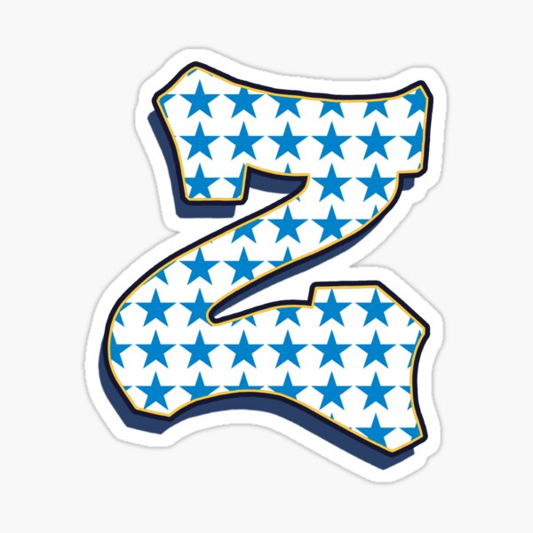 Letter Z - stars Sticker