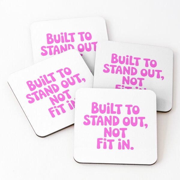 Item preview, Built To Stand Out Not Fit In! Pink Girly designed and sold by PMCreative.