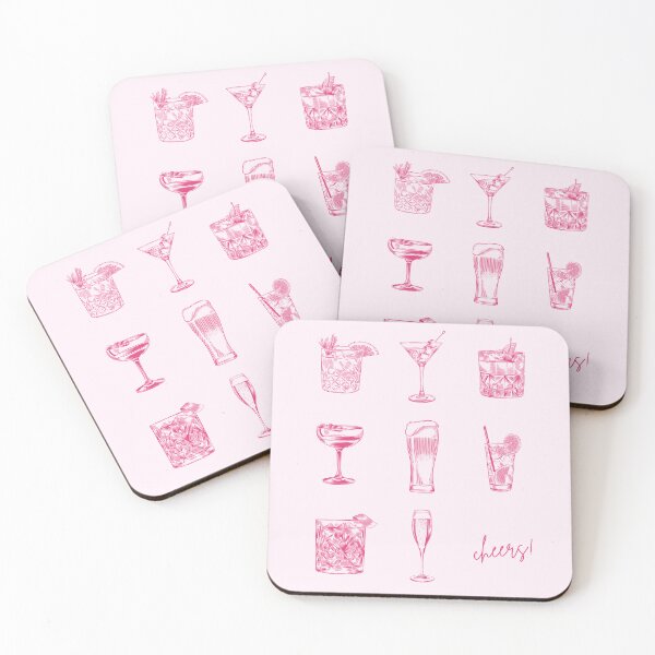 Item preview, Cheers! Cocktail Love in Pink designed and sold by carrymyheartdesigns.