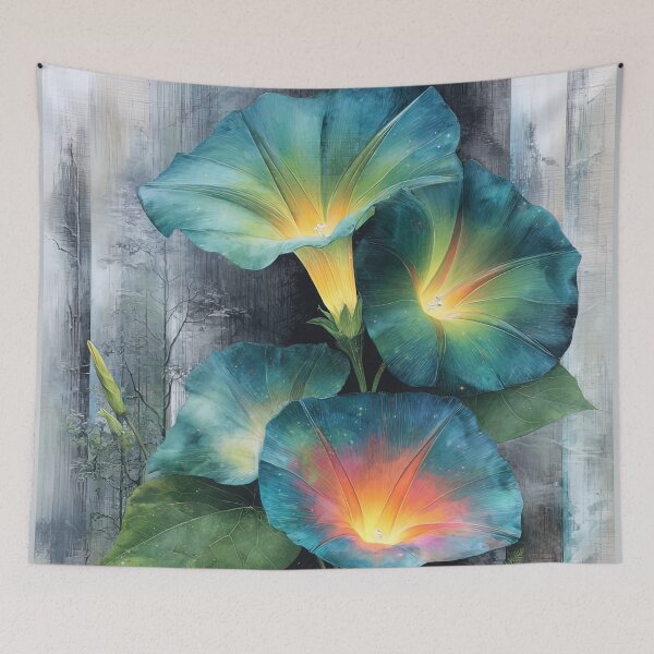 Item preview, Radiant Morning Glories: A Forest Symphony designed and sold by bloorose.