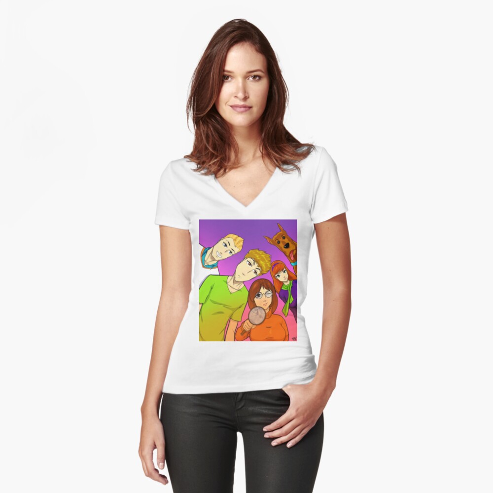 Item preview, Fitted V-Neck T-Shirt designed and sold by Reflex76.