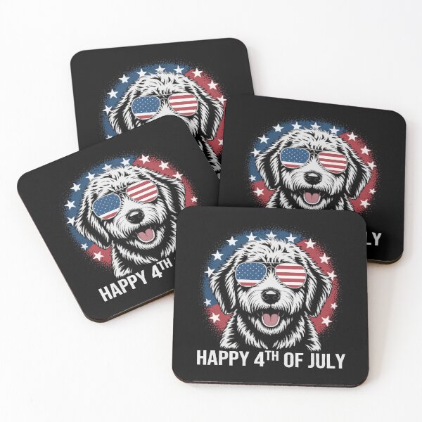 Item preview, Happy 4th of July – Funny Patriotic Dog designed and sold by The Real Life Symphony.