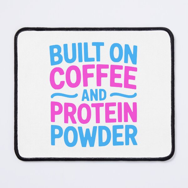 Item preview, Built On Coffee And Protein! Pink Gym Girl designed and sold by PMCreative.