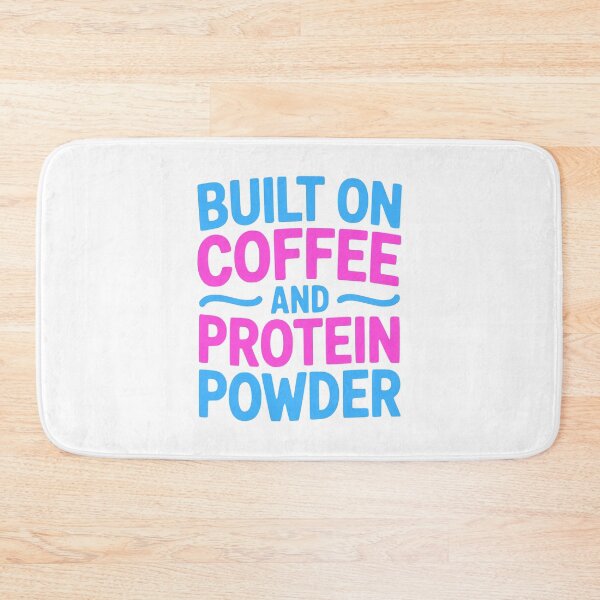 Item preview, Built On Coffee And Protein! Pink Gym Girl designed and sold by PMCreative.