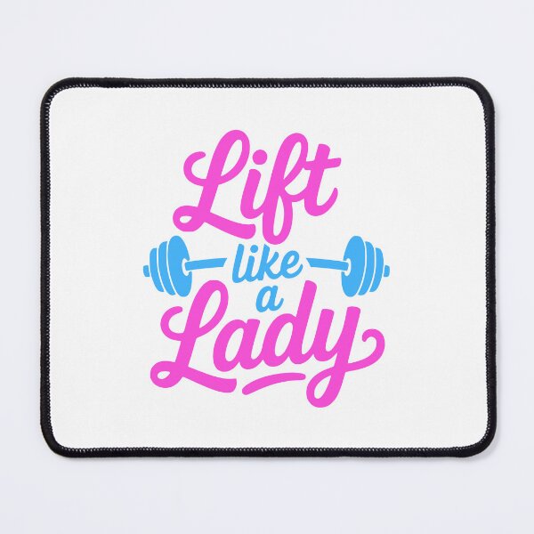Artikelvorschau, Heben wie eine Dame! Pink Gym Girl entworfen und verkauft von PMCreative.
