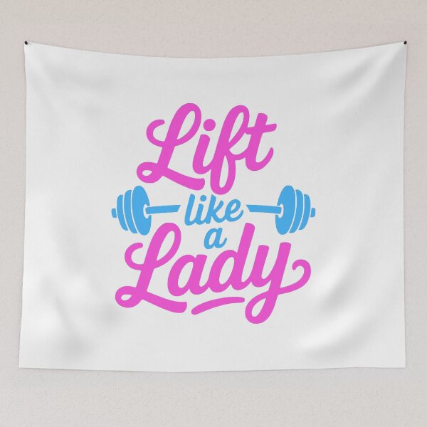 Artikelvorschau, Heben wie eine Dame! Pink Gym Girl entworfen und verkauft von PMCreative.