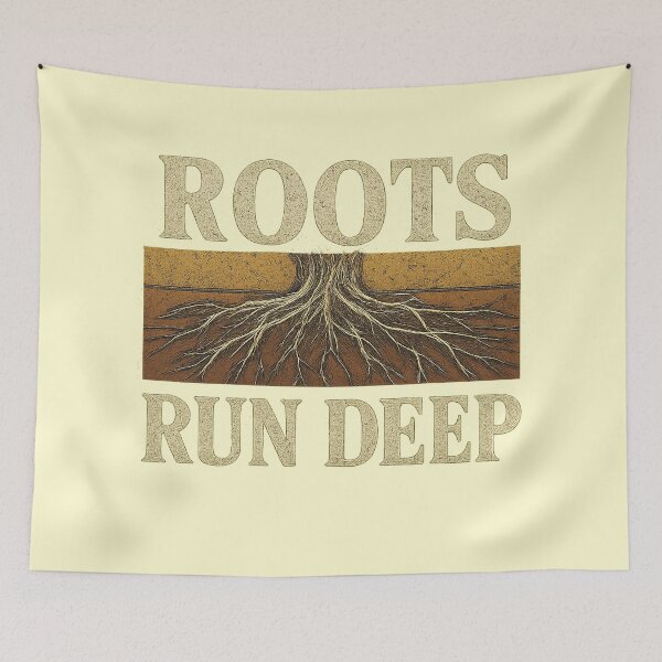Item preview, Roots Run Deep – Vintage Tree of Life Quote Shirt | Heritage, Strength & Legacy Design designed and sold by Fantsy-world.