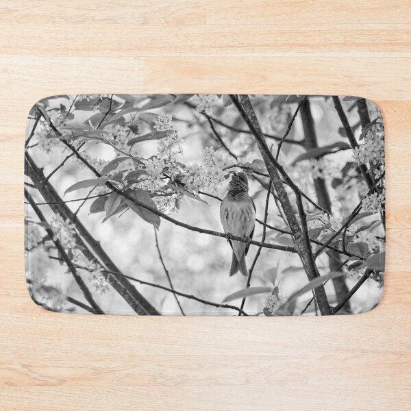 Item preview, Songs from the bird cherry. Scarlet rosefinch bw designed and sold by Jouko Lehto Photography.