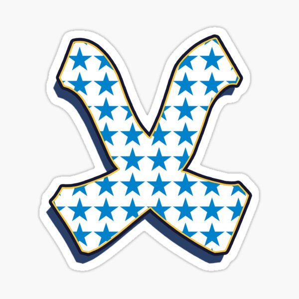 Letter X - Stars Sticker