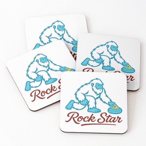 Item preview, Rock Star Yeti Playing Curling designed and sold by retrographics.