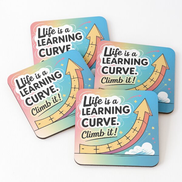 Item preview, Life is a learning curve. Climb it! (Cartoon) designed and sold by TeeShadeNCap.