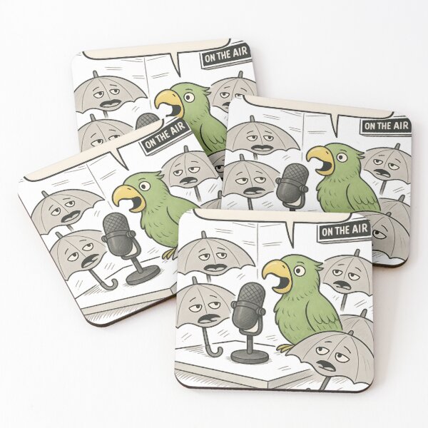 Item preview, "Rainy Rants – The Chatty Parrot" designed and sold by Elisant.