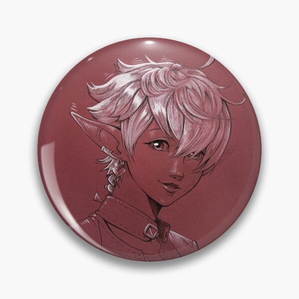 Item preview, Alisaie Monochrome Portrait designed and sold by Lynzendra.