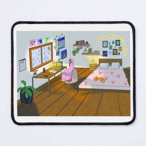 Item preview, girl in the cozy room designed and sold by Salomee's art.