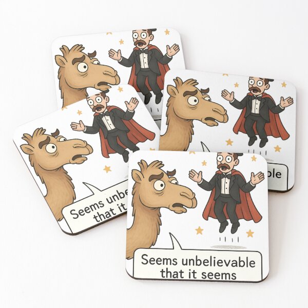 Item preview, "Unbelievably Unbelievable – The Camel & the Magician" designed and sold by Elisant.