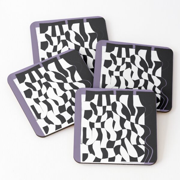 Item preview, Hand Woven Paper Geometric Black and White designed and sold by Sharon Schwalbe.