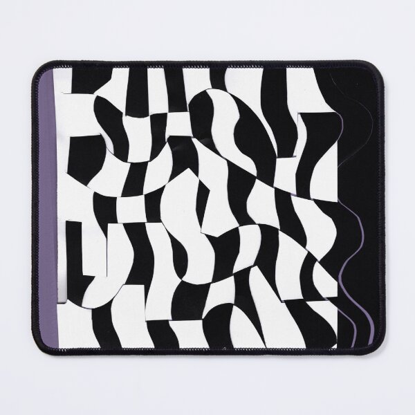 Item preview, Hand Woven Paper Geometric Black and White designed and sold by Sharon Schwalbe.